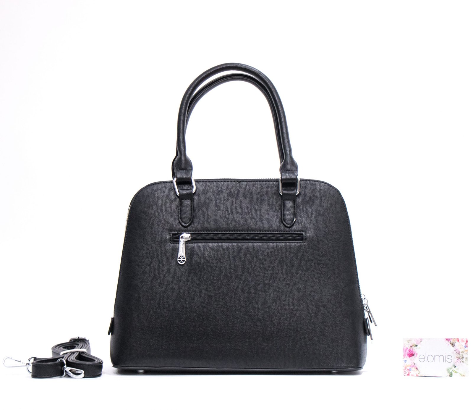 Pochette Bandoulière Gallantry En Similicuir Noir - Style Urbain Et Pratique