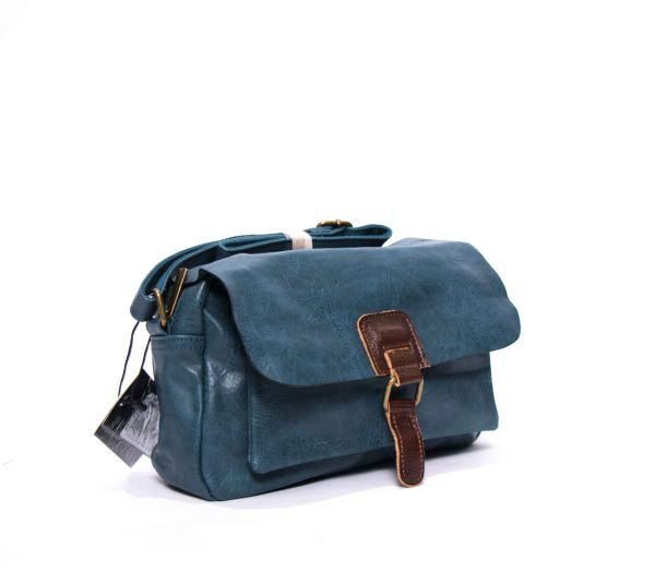 Sac bandoulière " Paolo Bags " rectangulaire - Bleu – Image 4