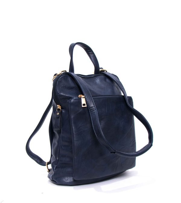 Sac bandoulière / Sac à dos " Erick Style " 2 en 1 - Bleu foncé – Image 7
