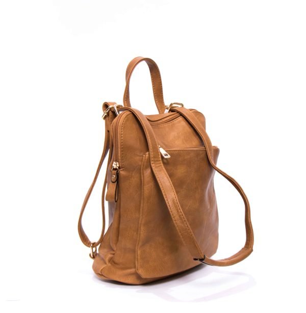 Sac bandoulière / Sac à dos " Erick Style " 2 en 1 - Marron – Image 6