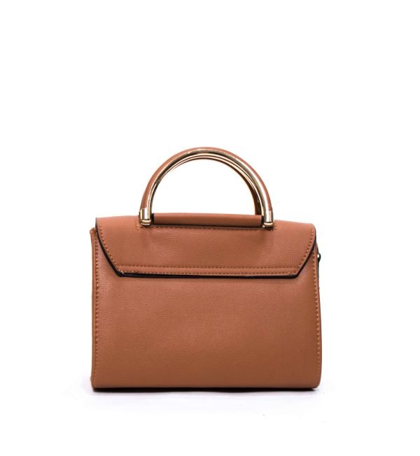 Petit sac à main " Gallantry Paris " avec finitions dorés  - Marron – Image 9
