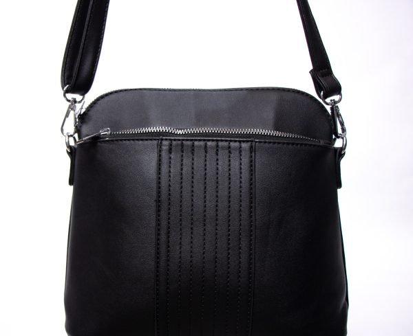 Sac bandoulière " INT COMPANY " - Format carré avec les coins arrondi en haut du sac - Noir – Image 4
