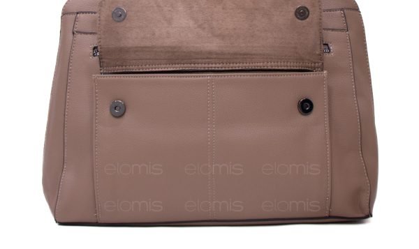 Grand sac cartable " Aurora Bolsos " à 4 compartiments externes - Taupe – Image 6