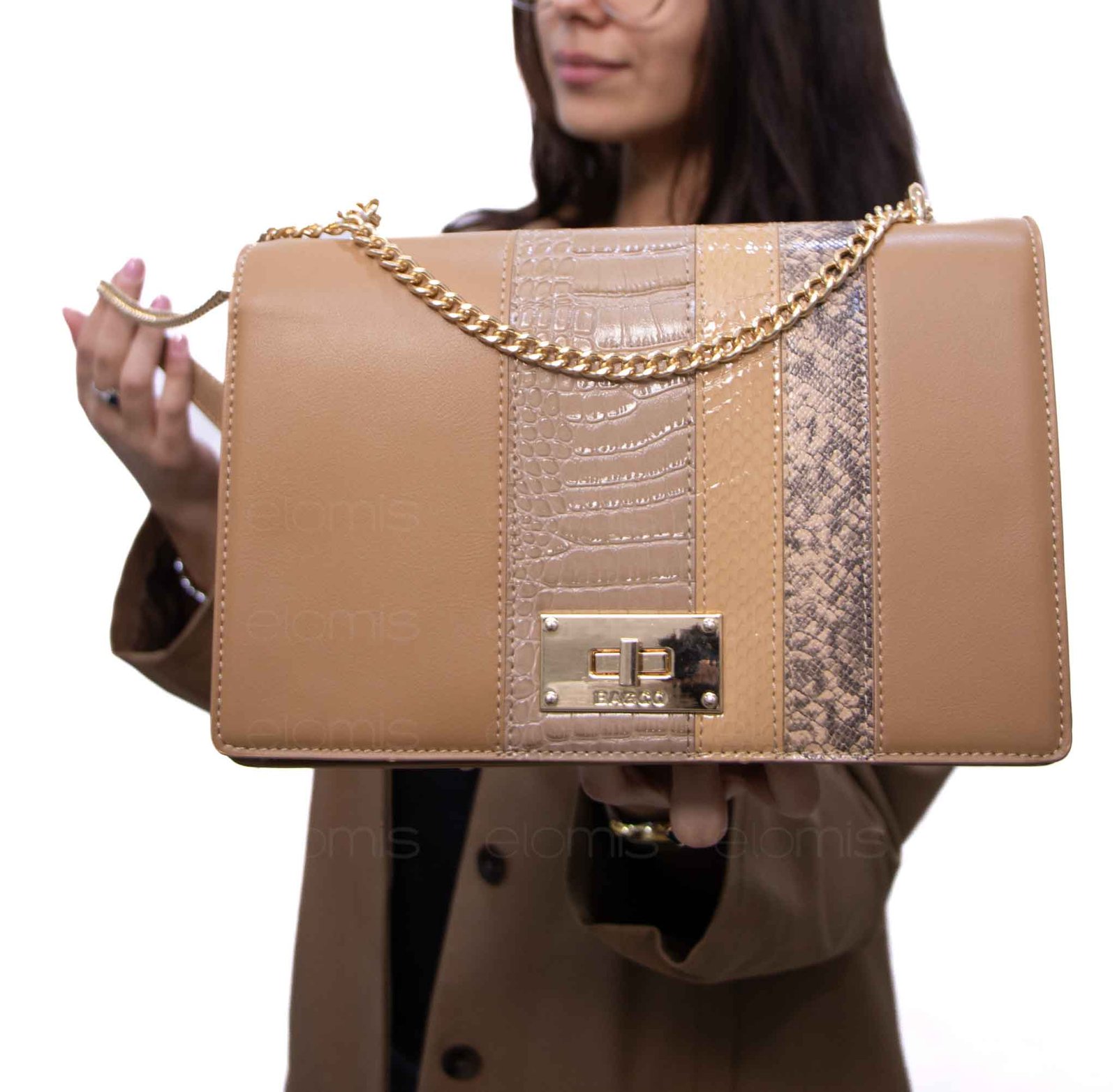 Sac à Main GUESS Tami Tilly En Simili Cuir Beige - Porté Main, Style Portefeuille - Neuf Avec étiquettes